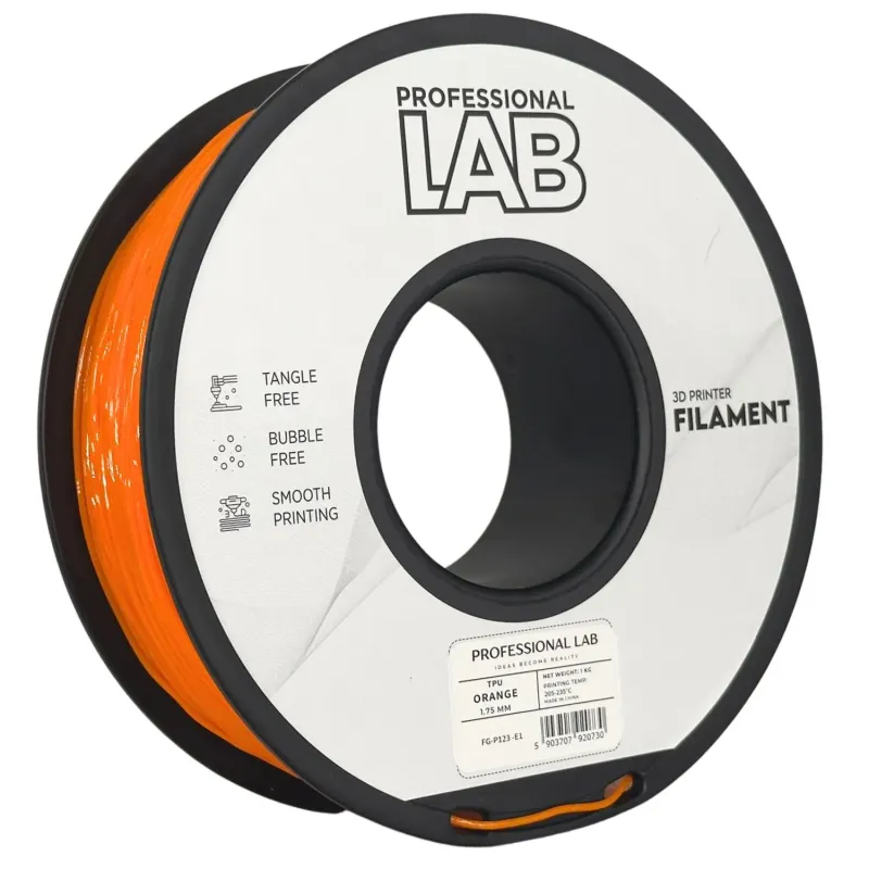 Filament TPU orange 1,75mm 1kg Professional LAB