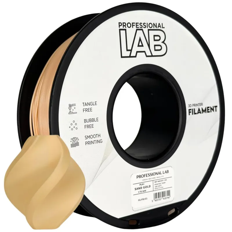 Filament PLA+ sand gold 1,75mm 1kg Professional LAB