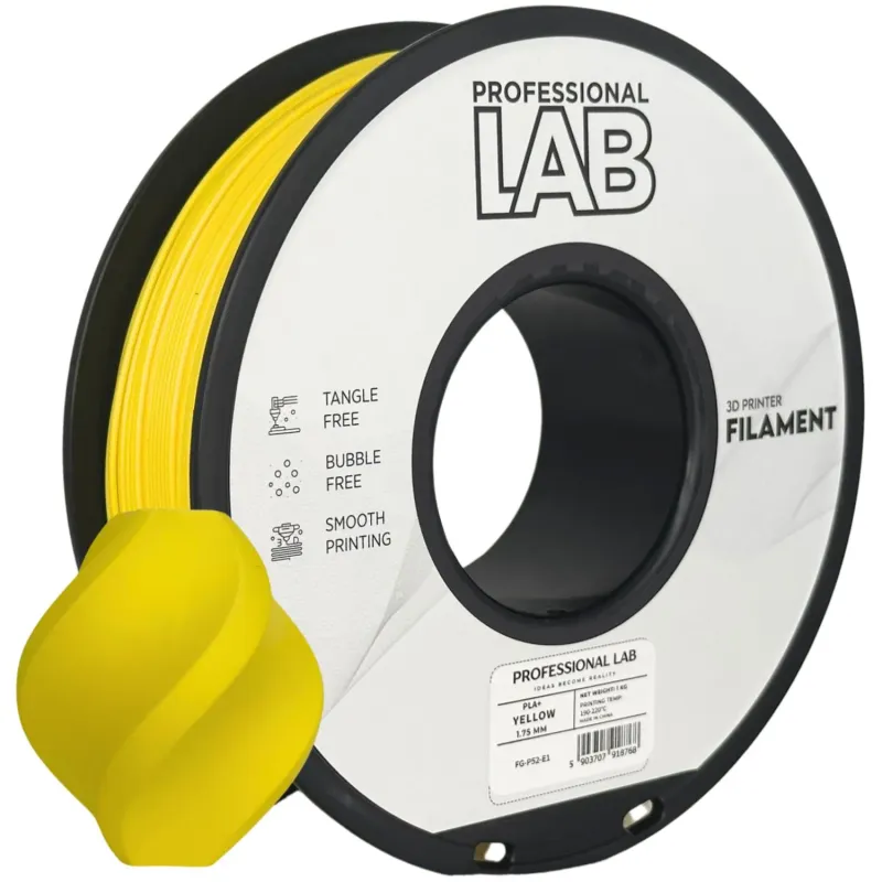 Filament PLA+ yellow 1,75mm 1kg Professional LAB