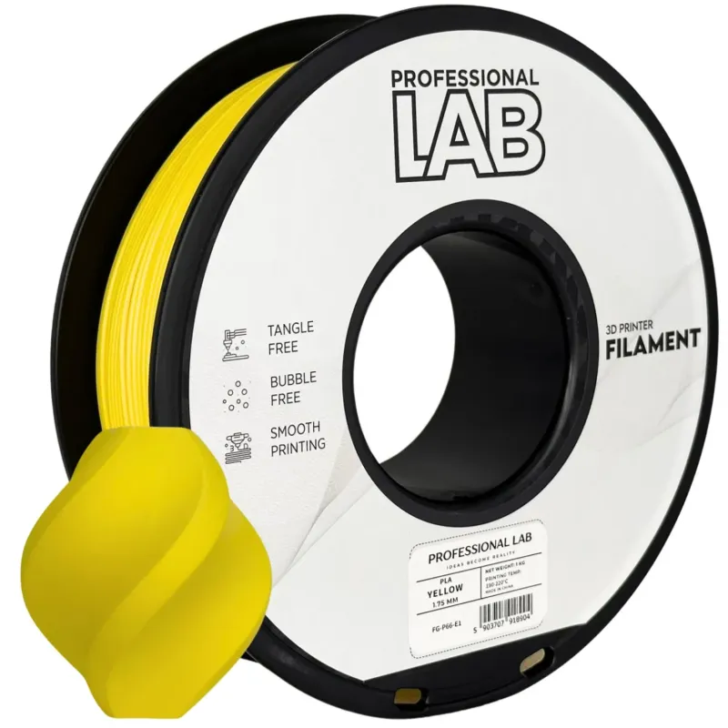 Filament PLA yellow 1,75mm 1kg Professional LAB