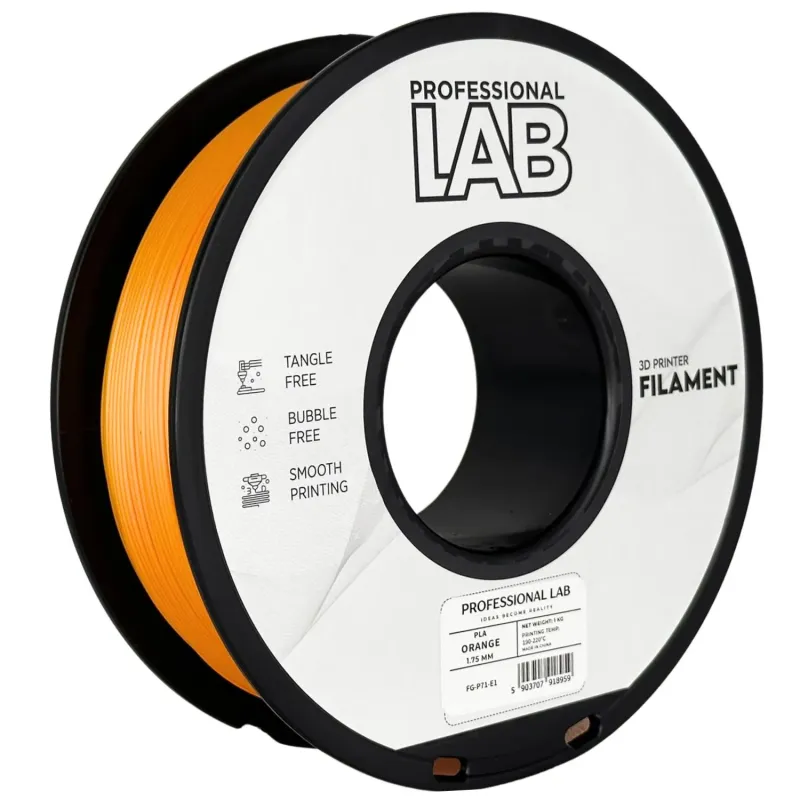 Filament PLA orange 1,75mm 1kg Professional LAB