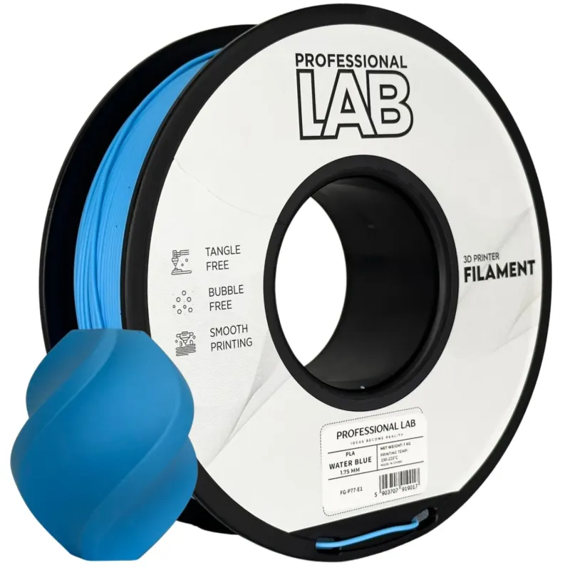 Filament PLA water blue 1,75mm 1kg Professional LAB