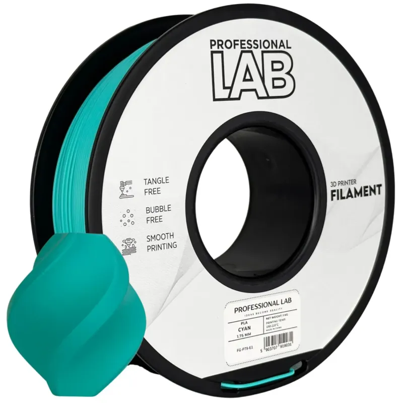 Filament PLA cyan 1,75mm 1kg Professional LAB
