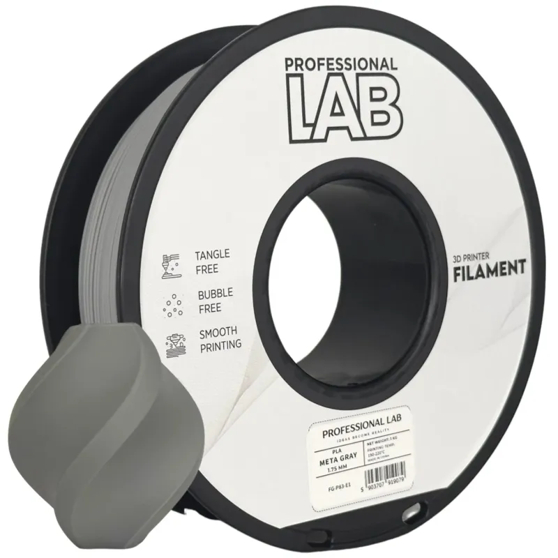 Filament PLA meta gray 1,75mm 1kg Professional LAB