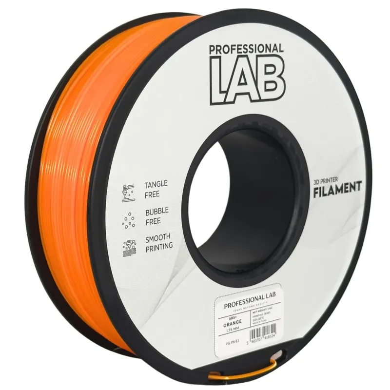 Filament ABS+ orange 1,75mm 1kg Professional LAB