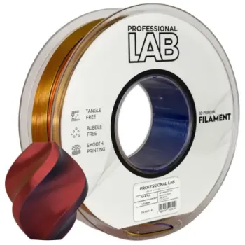 Filament Silk PLA Tri Color red yellow blue 1,75mm 1kg Professional LAB