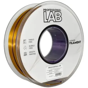 Filament Silk PLA Tri Color black gold purple 1,75mm 1kg Professional LAB