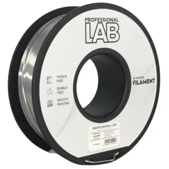 Filament Silk PLA silver 1,75mm 1kg Professional LAB