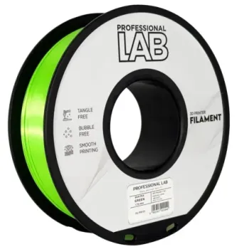 Filament Silk PLA green 1,75mm 1kg Professional LAB
