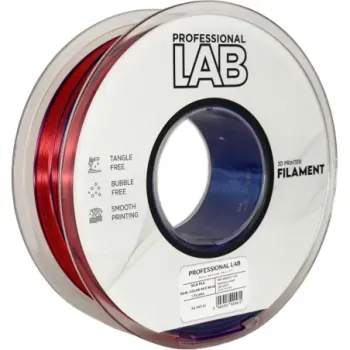 Filament Silk PLA Dual Color red blue 1,75mm 1kg Praofessional LAB