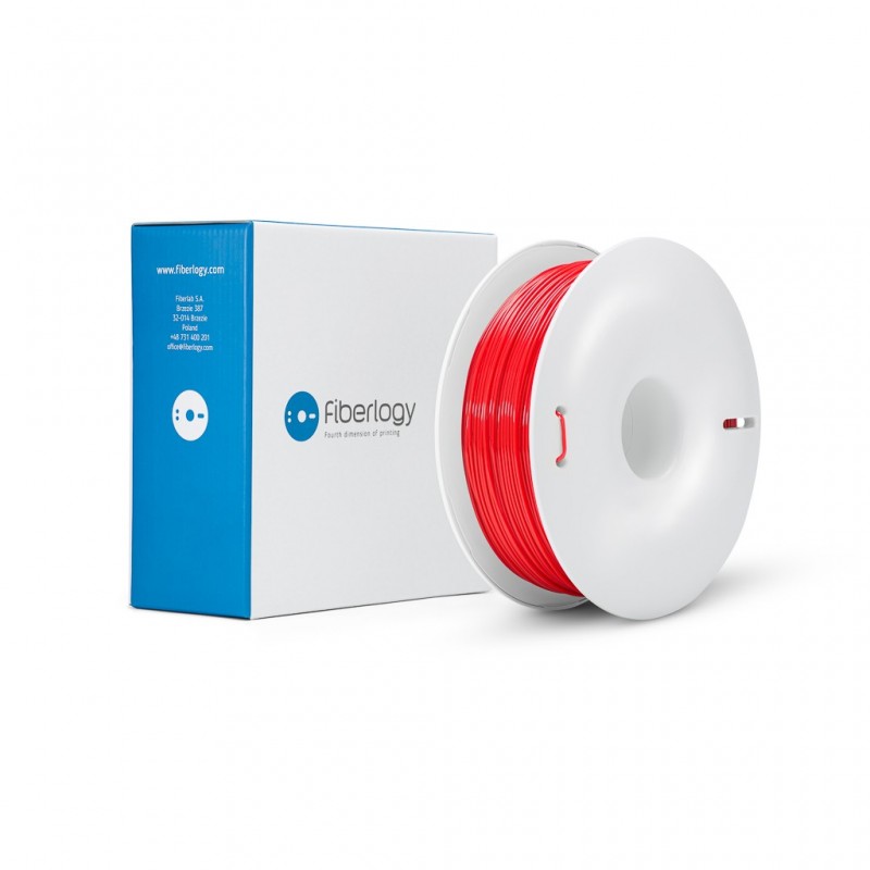 Filament do drukarki 3D FIBERLOGY ABS PLUS 1.75mm 0.85kg Red box